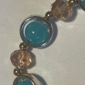 Handmade bracelet yellow and blue